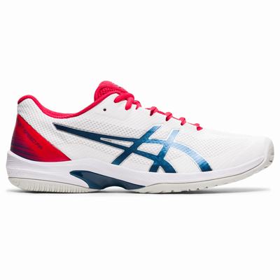 Asics Court Speed FF - Miesten Tenniskengät - Valkoinen/Sininen